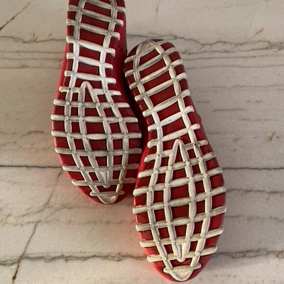 Litfoot Women's Red Leather Velcro walking shoe sz 38 - Picture 3 of 7